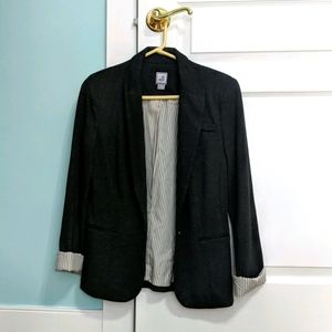 Grey Cotton Blazer